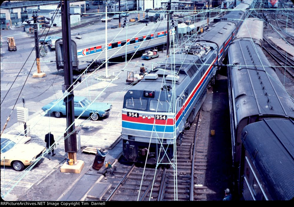 AMTK 954 on a long haul train